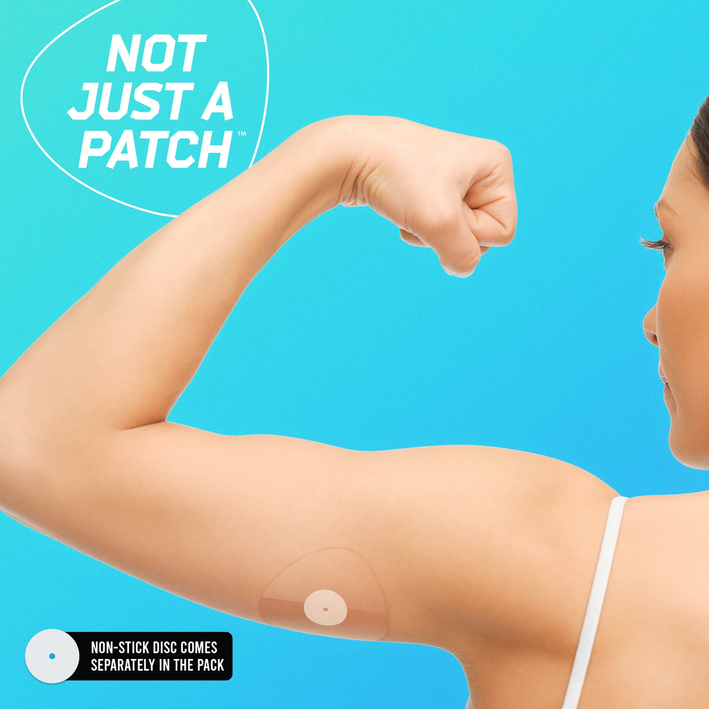 Caurspīdīgs plāksteris CGM sensoriem Freestyle Libre - Not Just a Patch - Caurspīdīgs - 20 gab
